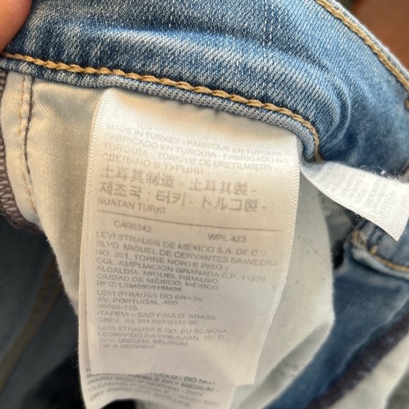 Levi’s 311 Classic Blue skinny Denim Jeans size 26 - Picture 6 of 6